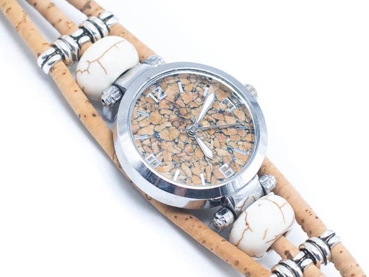 Handmade Cork Watch for Women - Unique Eco-Friendly Timepiece - Sustainable Fashion Accessory