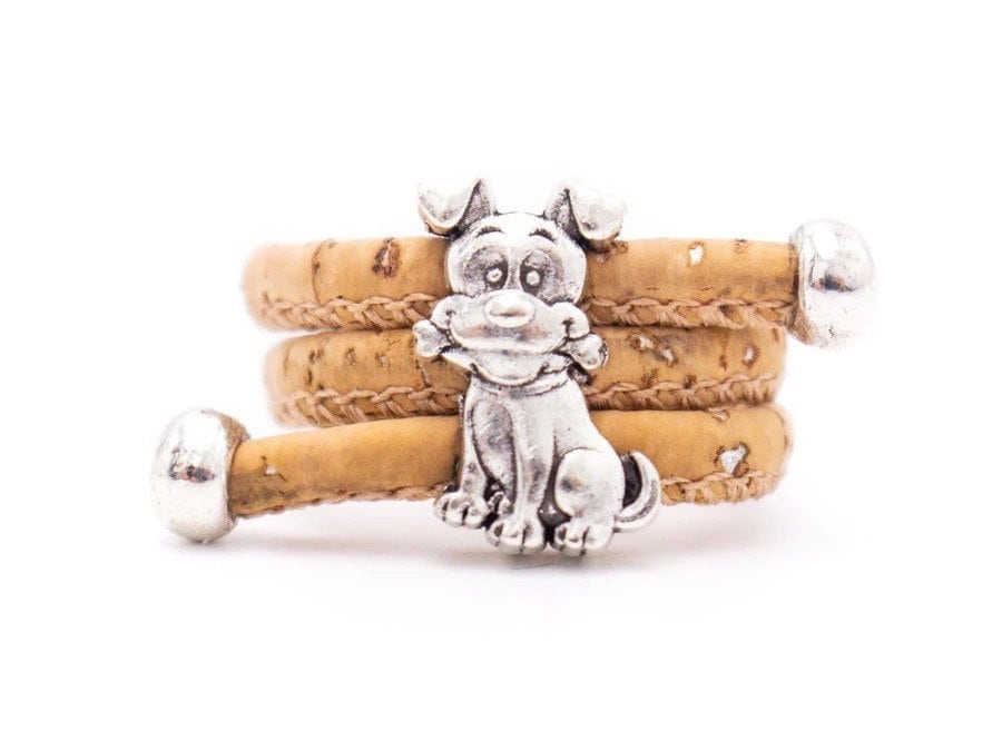 Little Dog Handmade Bracelet and Ring Set - Adjustable Eco-Friendly Jewelry