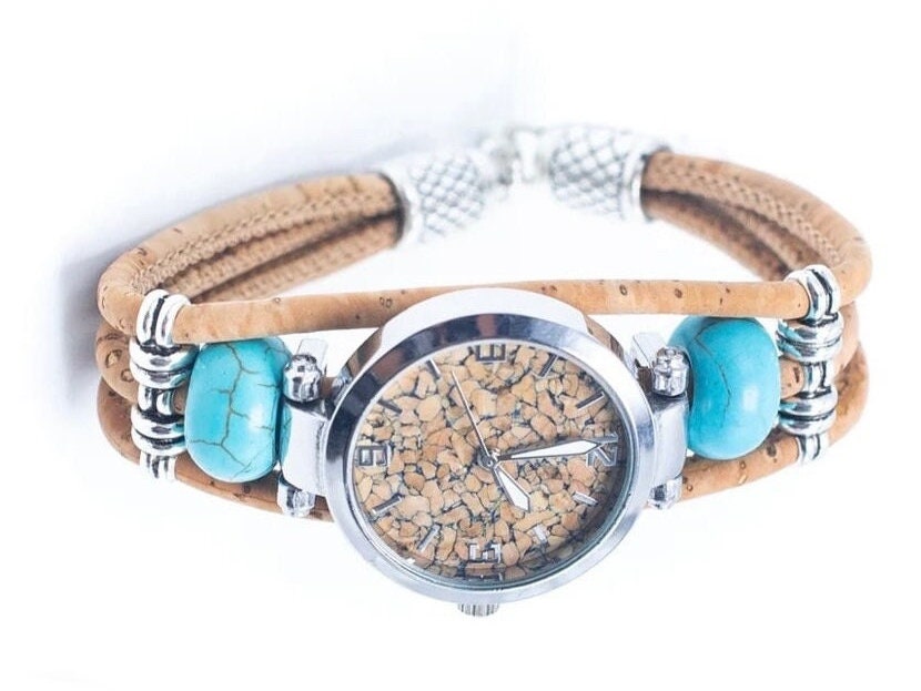 Handmade Cork Watch for Women - Unique Eco-Friendly Timepiece - Sustainable Fashion Accessory