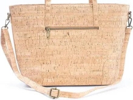 Tote Bag Vegan Cork Leather Ogee Pattern