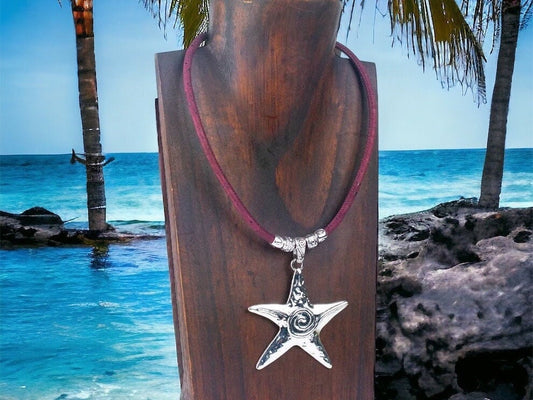 Beach Necklace, Starfish Pendant, Necklace for a Touch of Summer by Ecolifearth