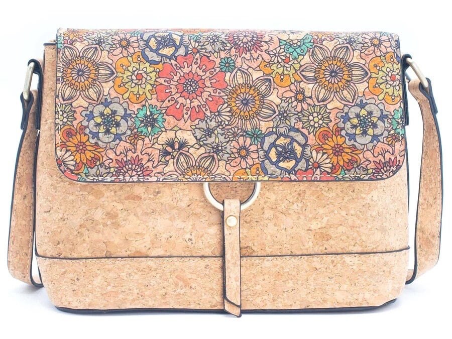 Cork Collection: Stylish Crossbody Bag and Matching Wallet Set