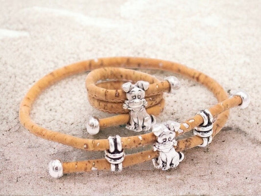 Little Dog Handmade Bracelet and Ring Set - Adjustable Eco-Friendly Jewelry